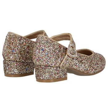Girls Multi-Coloured Glitter Shoes