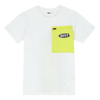 Boys White Skate T-Shirt