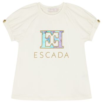 Girls Ivory Logo T-Shirt