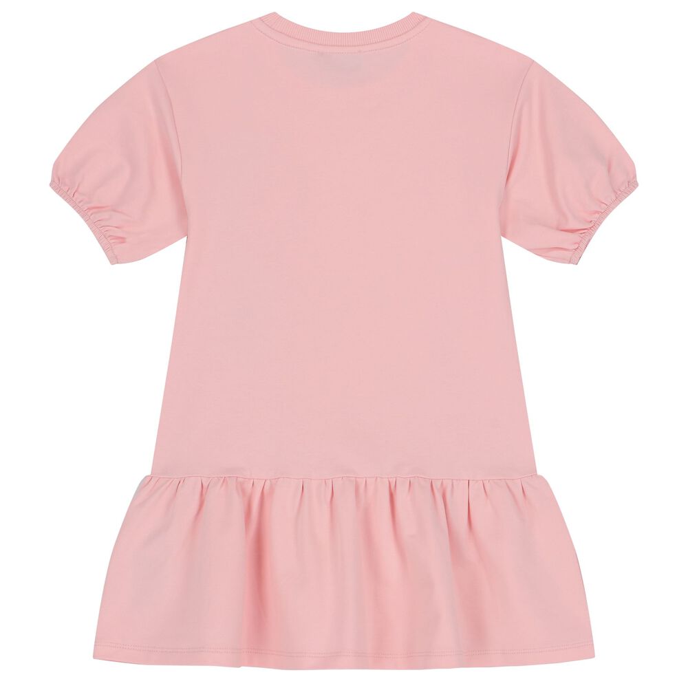 Moschino Girls Pink Teddy Bear Logo Dress | Junior Couture UAE