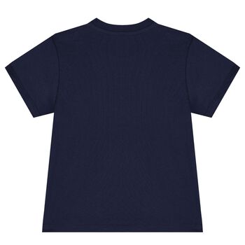 Baby Boys Navy Blue Polo Bear T-Shirt