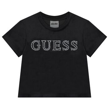 Girls Black Logo T-Shirt