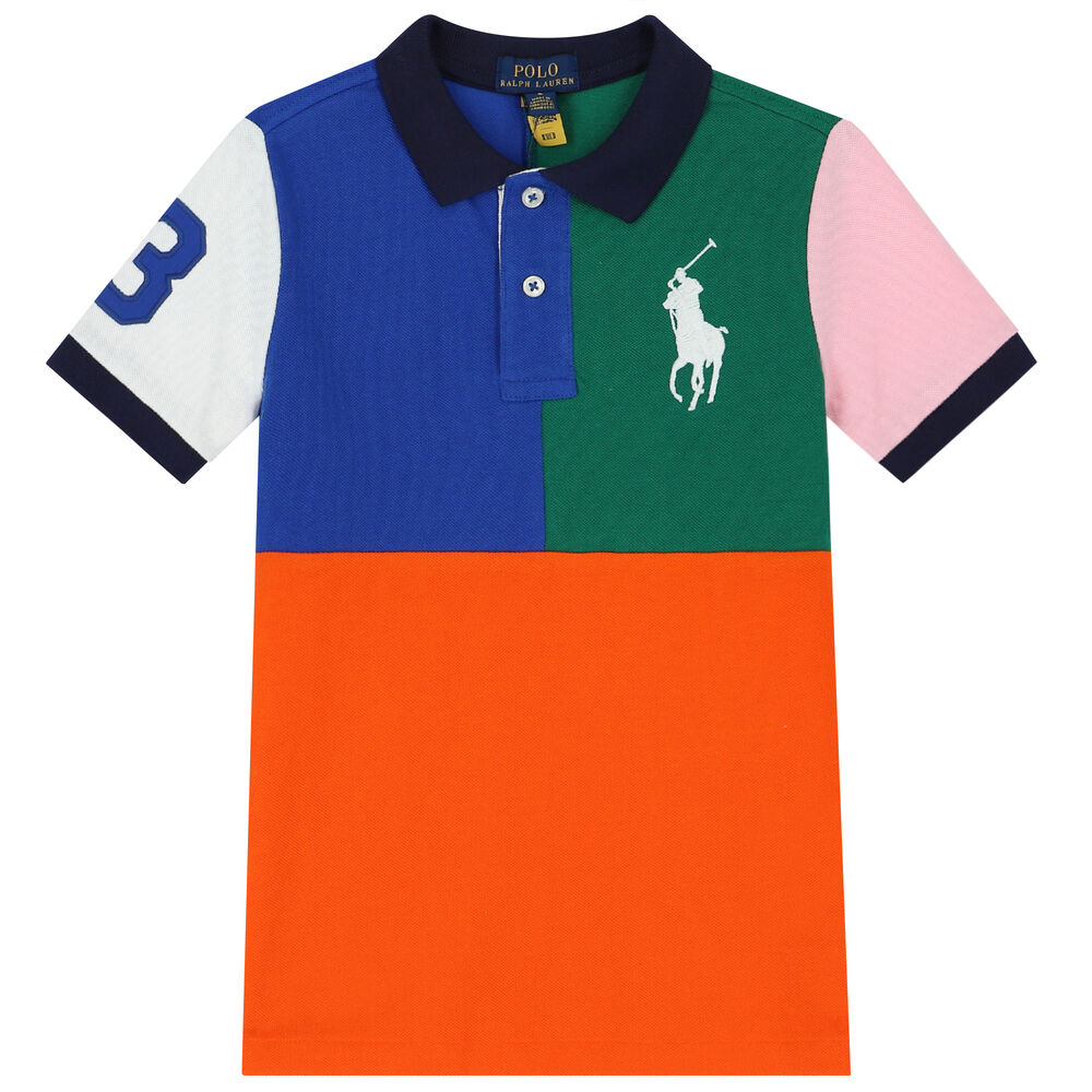 Ralph Lauren Boys Multi-Colored Logo Polo Shirt | Junior Couture UAE
