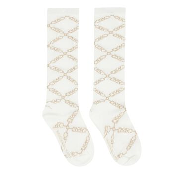 Girls Ivory Logo Socks