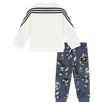 Ivory & Blue Mickey Mouse Tracksuit