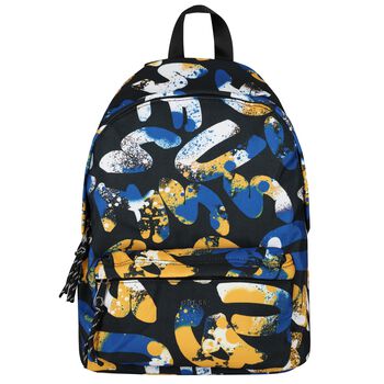 Boys Black Logo Backpack