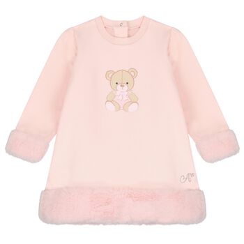 Baby Girls Pink Teddy Bear Dress