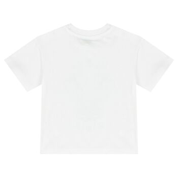 Younger Boys White Elephant Logo T-Shirt