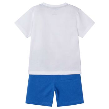 REORIAFEE Boys Summer Outfits Beach Outfit Summer Children's Wear Boy's  Short Sleeve Lapel Shirt Shorts Suit Belt Tie White 5-6 Years 