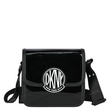 Girls Black Logo Handbag