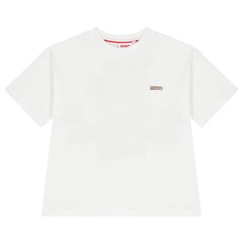 Boys White Logo T-Shirt