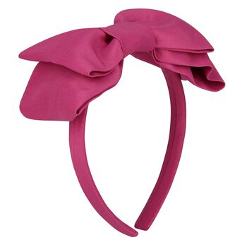 Girls Purple Bow Headband