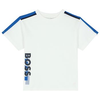 Boys White Logo T-Shirt