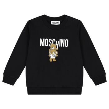 Black Teddy Bear Logo Sweatshirt